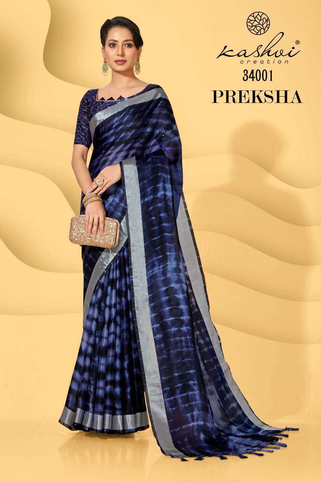 Kashvi Preksha Ethnic Wear Wholesale Georgette Printed Sarees Catalog